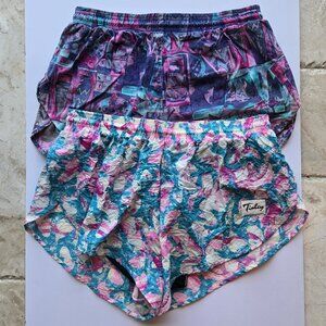 2 Pairs Tinley Activewear Lined Running Shorts, Women's M and L